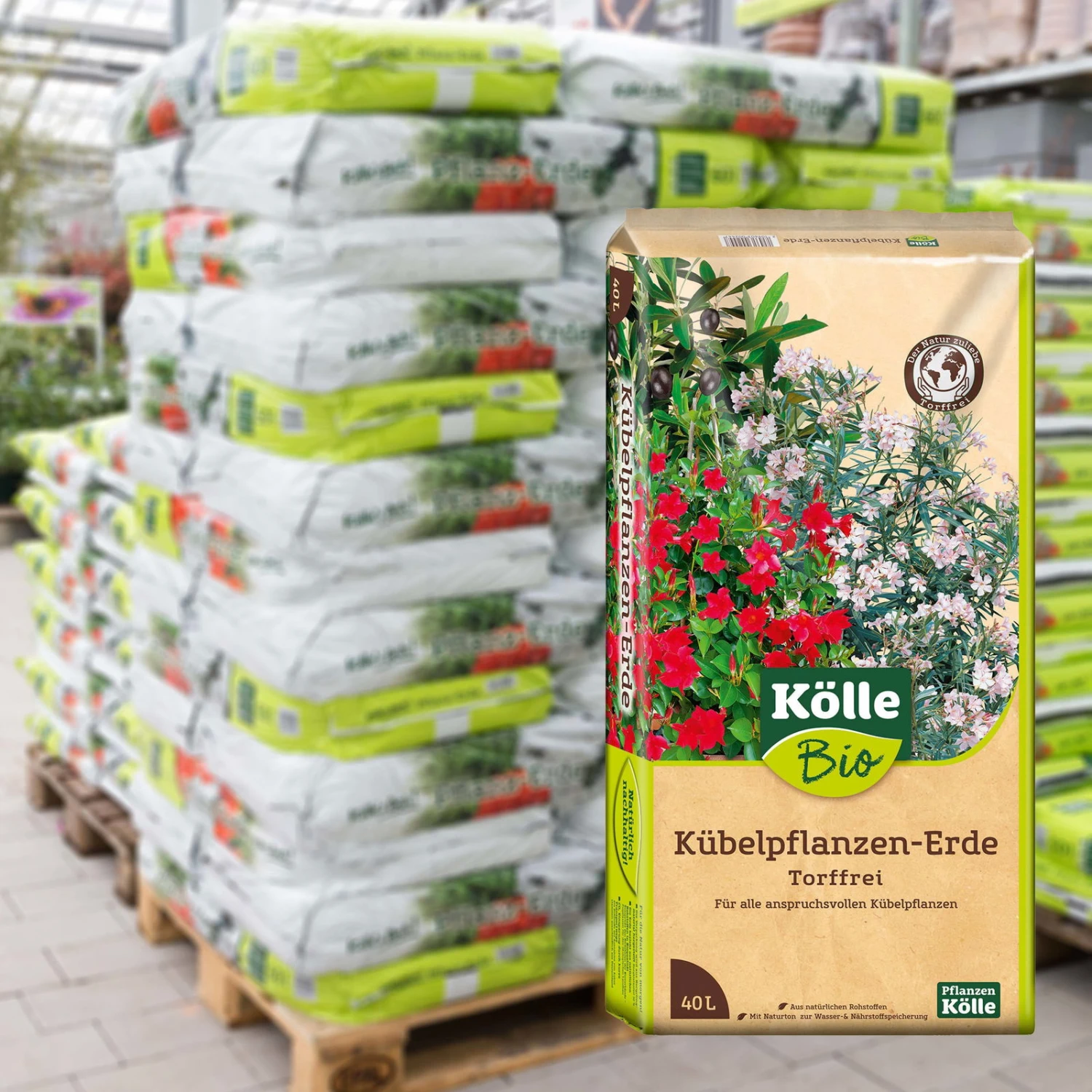 Kölle Bio Kübelpflanzenerde Torffrei, 2280l, 57 Sack á 40l 3 Kölle Bio Kübelpflanzenerde Torffrei, 2280l, 57 Sack á 40l