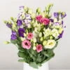 Gemischter Blumenbund 'Lisianthus' Inkl. Gratis Grußkarte -Günstiges Saat Zeit Geschäft 1015700001 Lisianthus Mix 10er Bund weiss blau rosa WS 2 d 100167