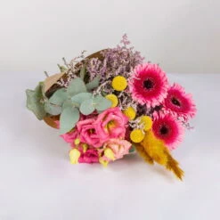 Gemischter Blumenbund 'Glücksrausch' Inkl. Gratis Grußkarte -Günstiges Saat Zeit Geschäft 1025700004 DIY Mixbund Gluecksrausch Gerbera Lisi Euka Statice Crasp Fluffy 1 94527