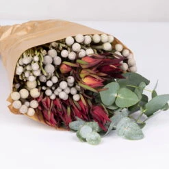 Blumenbund Eukalyptus Mit Brunia Und Kapgrün, Inkl. Grußkarte -Günstiges Saat Zeit Geschäft 1025700023 Strauss Brunia 1 1 101694