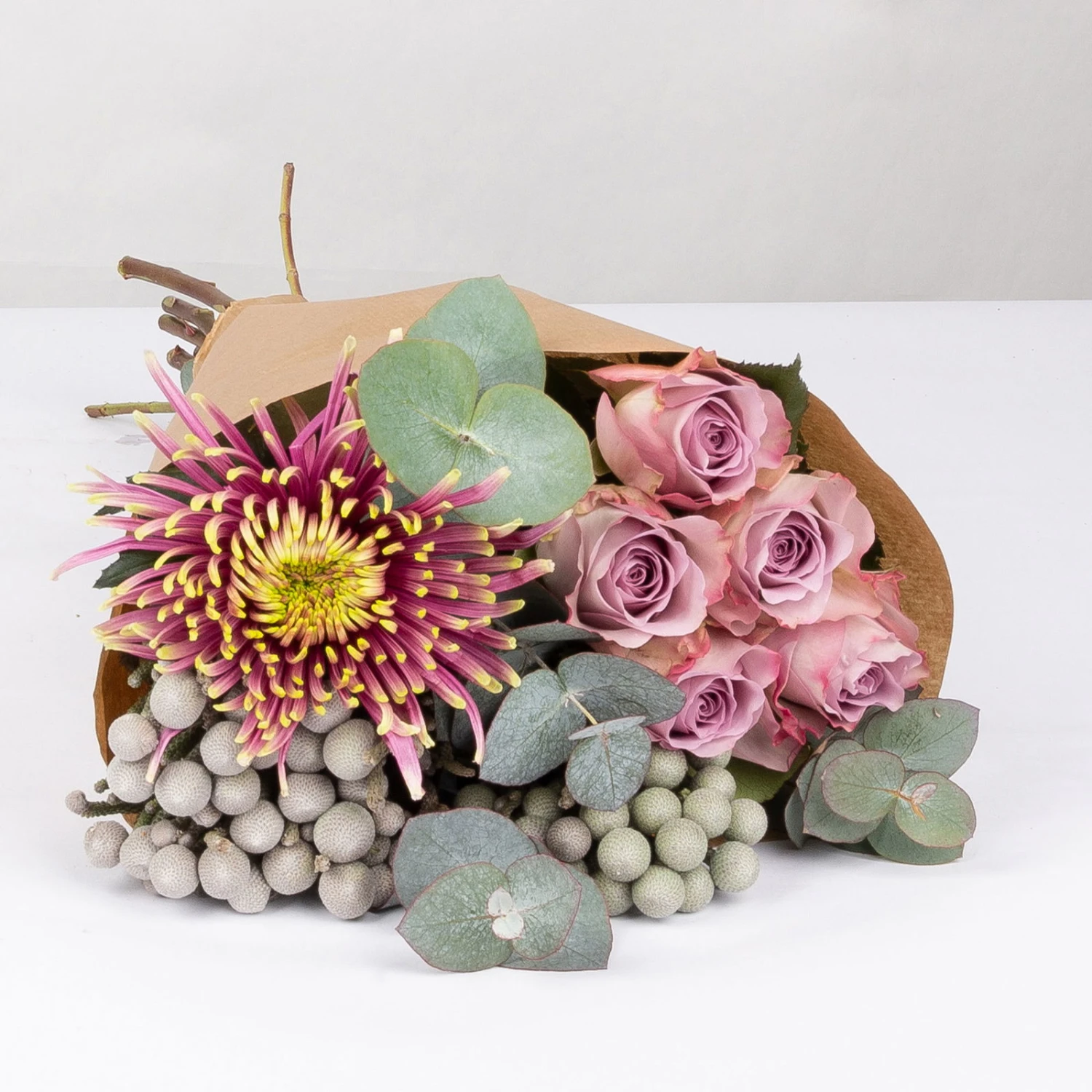 Blumenbund Rose 'Memory Lane' & Chrysantheme 'Baltazar', Inkl. Gratis Grußkarte 4 Blumenbund Rose 'Memory Lane' & Chrysantheme 'Baltazar', Inkl. Gratis Grußkarte – Bild 2