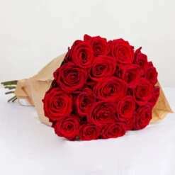 Blumenbund Mit Rosen 'Red Naomi', 20er-Bund, Rot, Inkl. Gratis Grußkarte -Günstiges Saat Zeit Geschäft 1045500004 Rose Red Naomi 20er Bund 60cm 1 85336