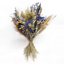 Trockenblumen DIY-Set, Natur-blau, Länge Ca. 60 Cm -Günstiges Saat Zeit Geschäft 1055300014 Trockenblumen DIY Box blau gemischt WS 1 95065