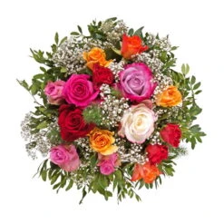 Blumenstrauß 'Rosenzauber' Inkl. Gratis Grußkarte -Günstiges Saat Zeit Geschäft 1110600026 Rosenzauber D28cm 4841