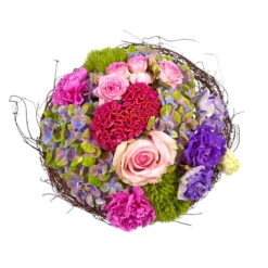 Blumenstrauß 'Sommertanz' Inkl. Gratis Grußkarte -Günstiges Saat Zeit Geschäft 1110600037 Sommertanz D25cm 2 5589