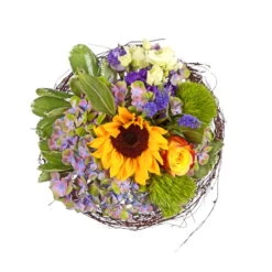 Blumenstrauß 'Sonnenkind' Inkl. Gratis Grußkarte -Günstiges Saat Zeit Geschäft 1110600051 Sonnenkind D25cm 2 5590